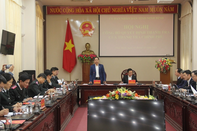 Thanh tra việc quản lý, sử dụng đất đai, cấp phép mỏ đất tại Ninh Bình